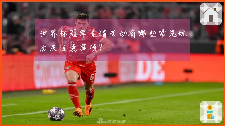 世界杯冠军竞猜活动有哪些常见玩法及注意事项？